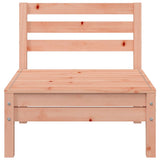 Garden Sofa 3-Seater with Footstool Solid Wood Douglas 838059