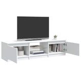 TV Cabinet with LED Lights White 140x40x36 cm 804292