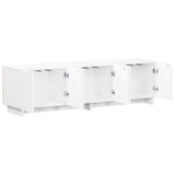 TV Stand 140 x 34.5 x 40 cm High Gloss White Engineered Wood 8011580