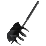 Ground Drill with Handle 250 mm with Extension Tube 8 m Steel 3059407