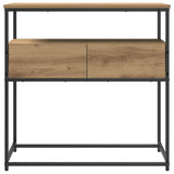 Console Table Artisan Oak 75 x 40 x 75 cm Engineered Wood 862937