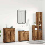 4 Piece Bathroom Furniture Set Old Wood Engineered Wood 3328941