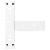 Coffee Table Legs T-Shaped 2 pcs White 30x25x cm Steel 4013001