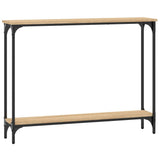 Console Table Sonoma Oak 100x22.5x75 cm Engineered Wood 834016