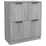 Sideboards 2 pcs Grey Sonoma 60x30x70 cm Engineered Wood 3115810