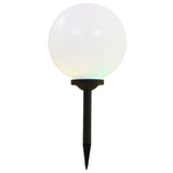 Outdoor Solar Lamps 2 pcs LED Spherical 30 cm RGB 44459