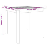3 Piece Garden Dining Set Solid Wood Acacia 3206275
