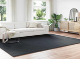 Anti-Slip Faux Rabbit Fur Rug OLITE Black 240 x 340 cm 42021728