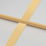 Interior Door Slim Golden 102.5x201.5 cm Tempered Glass and Aluminium 155147