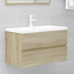 ZNTS Bathroom Furniture Set Sonoma Oak Engineered Wood 3071597