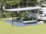 Tent Carpet Folding Blue and Grey 600 x 400 cm Polyethylene 42000182