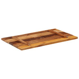 Rectangular Table Top 60x100 cm 25-27 mm Solid Reclaimed Wood 286056