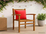 4-Piece Back Cushions PUTTEN 4 pcs 100% Polyester Red 945158