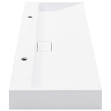 Wash Basin 120x46x11 cm Mineral Cast/Marble Cast White 144068