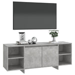 TV Cabinet Concrete Grey 130x35x50 cm Engineered Wood 809588