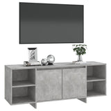 TV Cabinet Concrete Grey 130x35x50 cm Engineered Wood 809588