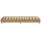Bed Frame Artisian Oak 80 x 200 cm Engineered Wood 8009066