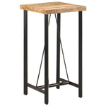 ZNTS Bar Table 55x55x107 cm Solid Wood Mango and Iron 356380