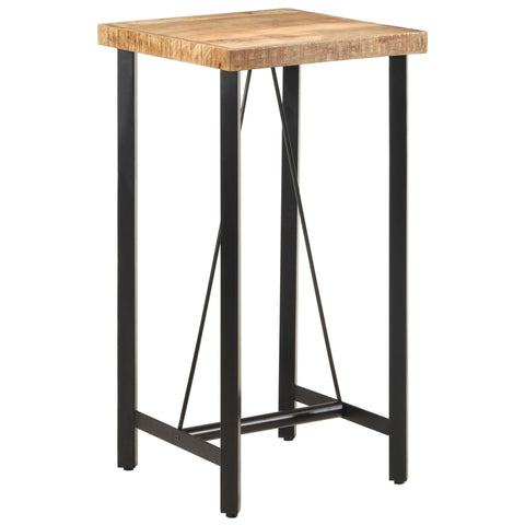 ZNTS Bar Table 55x55x107 cm Solid Wood Mango and Iron 356380