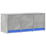 TV Cabinet with LED Concrete Grey 97x34x40 cm Engineered Wood 852239
