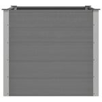 Garden Raised Bed WPC 100x100x91 cm Grey 43606