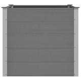 Garden Raised Bed WPC 100x100x91 cm Grey 43606