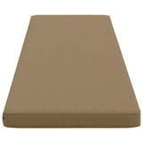 2-Piece Bench Cushions VUGHT 2 pcs 100% Polyester Taupe 952265