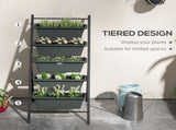 5-Tier Vertical Raised Garden Planter with 5 Container Boxes, Outdoor Plant Stand for Vegetable T3398P317701