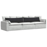 Sofa Pillows 2 pcs Black 145 x 40 cm Corduroy Fabric 42013848