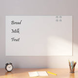 Wall-mounted Magnetic Board White 100x60 cm Tempered Glass 4008639