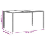 Garden Dining Set 5 pcs Brown Poly rattan 3334865