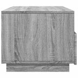 Coffee Table with LED Lights Grey Sonoma 90x49x40 cm 839838