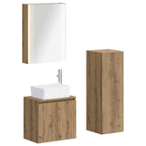 Bathroom Furniture Set 4 pcs Artisan Oak 3407454