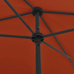 Beach Parasol Terracotta 200x125 cm 314732
