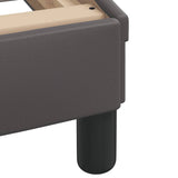 Bed Frame without Mattress "Zadar" Grey 100x200 cm Faux Leather 3208166