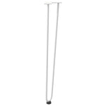 ZNTS Hairpin Table Legs 4 pcs White 72 cm Solid Steel 4012425