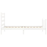 Bed Frame without Mattress White 100x200 cm Solid Wood Pine 3192027