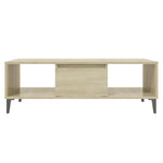 ZNTS Coffee Table Sonoma Oak 103.5x60x35 cm Engineered Wood 806025