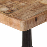 Bistro Table 60x60x77 cm Rough Mango Wood 321084
