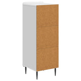 Sideboard High Gloss White 34.5 x 33 x 92 cm Engineered Wood 894369