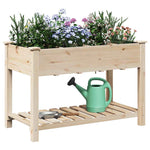 Garden Planter Beige 115 x 59 x 76.5 cm Solid fir wood 42006580