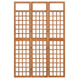 3-Panel Room Divider/Trellis Solid Fir Wood 121x180.5 cm 316478