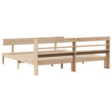 Bed Frame without Mattress 180x200 cm Super King Solid Wood Pine 3306625
