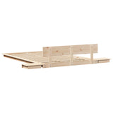 Bed Frame Brown 120 x 200 cm Wood 872401
