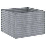 Garden Raised Bed 100 x 100 x 69 cm Galvanised Steel 152002
