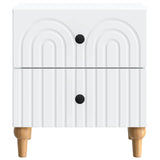 Bedside Cabinet White 43 x 34.5 x 48 cm Engineered Wood 894065