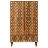 Highboard 60x33x100 cm Solid Wood Mango 358314