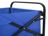 Folding Wagon Blue 89 x 63 x 96 cm Steel and Polyester Oxford 42020657