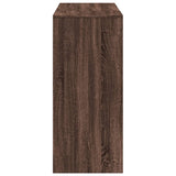 Bar Table with Shelf Brown Oak 124x46x103.5 cm Engineered Wood 854397