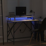 Desk with Shelf Sonoma Oak 100 x 50 x 86.5 cm Engineered Wood 859396